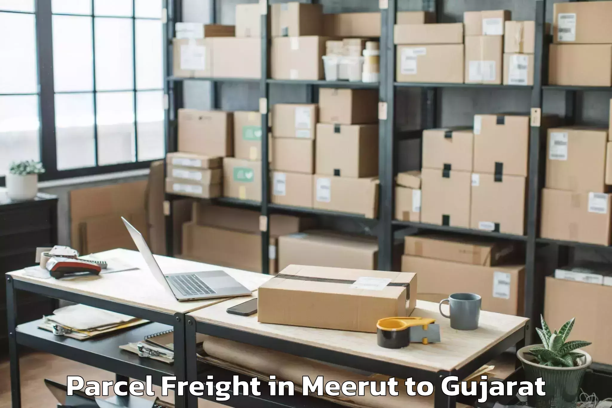 Discover Meerut to Jetalsar Parcel Freight